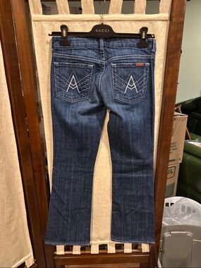 7 For All Mankind Dark Blue Bootcut Jeans A Pockets